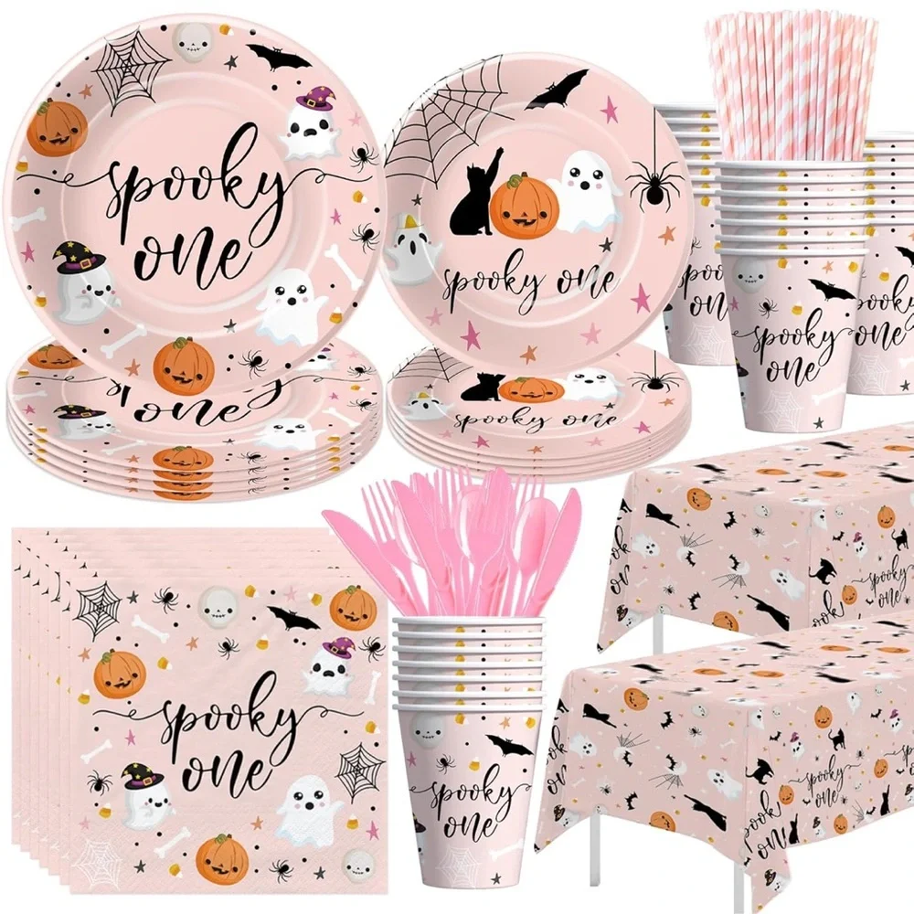 Spooky One Halloween Party Set - Pink